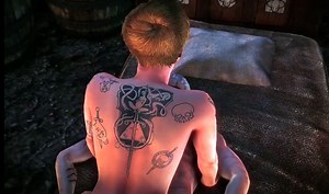 The Witcher 2 Ves Extended Romance scene