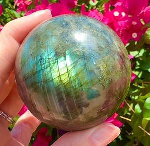 Flashy Blue Labradorite Sphere Blue and Gold Flashy Labradorite - Etsy