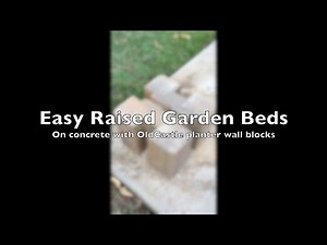 Easy Raised Garden Bed using Oldcastle wall blocks video
