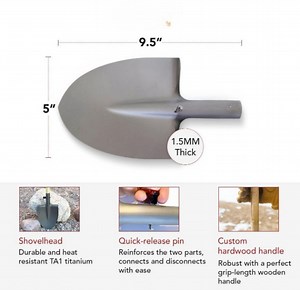 [Hot Item] Lightweight Collapsible Tactical Tool Backpacking Camping Hiking Snow Wood Handle Ordnance Shovel