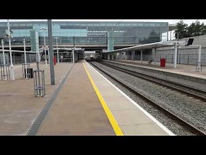 Eurostar class 374 (E320) arrive and depart Ebbsfleet International.