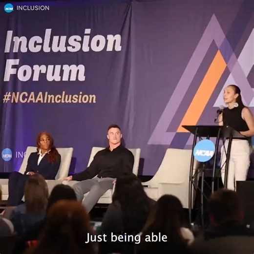 Being surrounded by changemakers at the #NCAAInclusion Forum gives Rosalie Fish of the University of Washington the strength, the empowerment and the hope to continue to work on these efforts! | NCAA