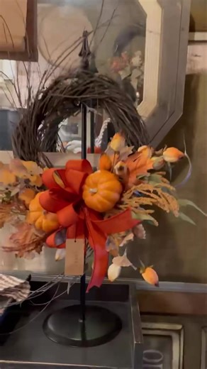 Do you need a Fall wreath? Brittany made some beauties for us. TGH is getting a jump on Christmas wreaths so they brought us some fall to make room. Make sure to check both stores to pick the perfect one for you. Then grab a Christmas one right away!! | The Old Candle Barn Inc