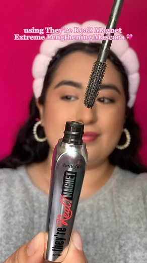 3.7K views · 41 reactions | Look at the results  Our They’re Real Magnet Mascara has an innovative magnetic formula to make EXTREME LENGTHS. The brush design is strategically positioned to fan out, separate & define lashes 鱗 #benefitcosmetics #benefitindonesia #theyrerealmagnet | Benefit Cosmetics | Facebook