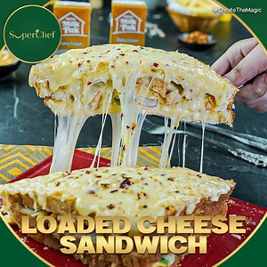 35K views · 399 reactions | Loaded Cheese Sandwich Recipe is a cheesy delight packed with gooey melted cheese, veggies, and flavor. This Loaded Cheese Sandwich Recipe is perfect for breakfast, lunch, or anytime snack cravings! #LoadedCheeseSandwich #CheesyDelight #SandwichLovers | SuperChef | Facebook