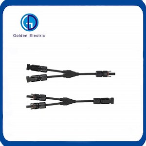 [Hot Item] IP67 Waterproof PV Solar Branch Connector 2 to 1 Male and Female Cable Y Type Mc4 Solar PV Connectors