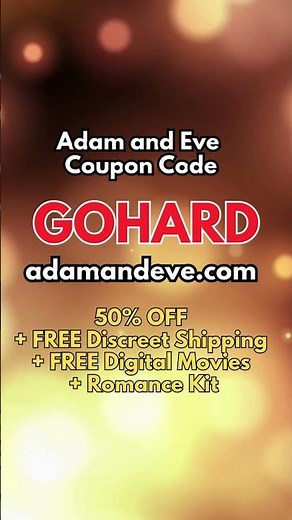 GOHARD! Adam and Eve Coupon Code for 50% Off + More!