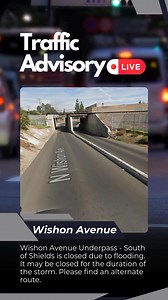 141K views · 338 reactions | ⚠️Happening Now- Wishon Avenue Underpass - South of Shields is closed due to flooding. It may be closed for the duration of the storm. Please find an alternate route. | City of Fresno, California | Facebook