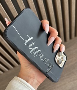 Custom Monogram iPhone Case With 3D Embossed Effect Name | Relief Custom Case | Personalized Gift for Her/him iPhone 16,15,14,13,12 Pro Max - Etsy