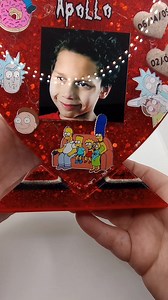 I made this for a mama that lost her son. He was 18 and he loved Simpsons and Rick and Morty ♥️😇♥️. Gail Cannida @topfans Magic Resin | Resin by Carrie
