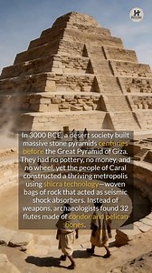 Before the Incas or the Aztecs, this lost civilization built earthquake-proof pyramids in the Peruvian desert. #ancienthistory #archaeology #historyfacts | The History Page