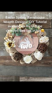 Excited for my spring wreath designs and tutorials on my U-Tube channel 🤗🌸 Come follow along and craft with me 👏🏻👏🏻👏🏻👏🏻🌺 | Hollie Hobbies