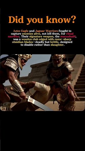 Aztec Warriors Didn’t Fight to Kill — They Fought to Capture