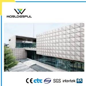 [Hot Item] PVDF Cassette for Design 3D Wall Cladding Curtain Walls