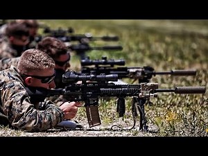 U.S. Marines Shoot The M38 Designated Marksman Rifle