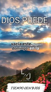 742 reactions · 63 shares | TIEMPO CON DIOS Dios Puede "El Espíritu de Aquel que resucitó a Jesús de entre los muertos habita en ustedes." Romanos 8:11 #cristianos #dios #jesus #biblia #diosesbueno #amor #diosesamor #jovenescristianos #reflexion #motivacion #amen #oracion #animo #noterindas #matrimonios #finanzas | Predicas y Frases de Luis Jaramillo | Facebook