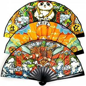 [Hot Item] Eco-Friendly Bamboo Hand Fan with Custom Logo Printing