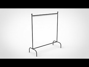 「DESIGN 288」 Clothes Racks | Solidworks tutorials