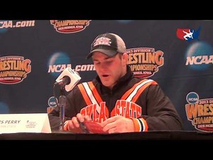 Chris Perry (Oklahoma State) after NCAA finals victory at 174 lbs