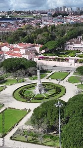 Belem Palace At Lisbon In Lisbon District Portugal. Government Building. Afonso De Albuquerque Garden. Belem Palace At Lisbon In Portugal. Presidential Office. Landmark Square. Portugal Skyline.