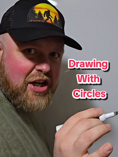 Drawing a Face Using Only Circles: Simple Circle Portrait