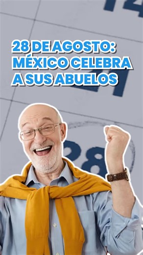 ¡Feliz Día del Abuelo! 👵👴 Hoy, 28 de agosto, se celebra a los abuelos en México. La fecha es para honrar a los adultos mayores y reconocer la sabiduría, la experiencia y el amor que han transmitido a sus familias. #DíaDelAbuelo #Abuelos #AdultosMayores #México #28DeAgosto | Notigram