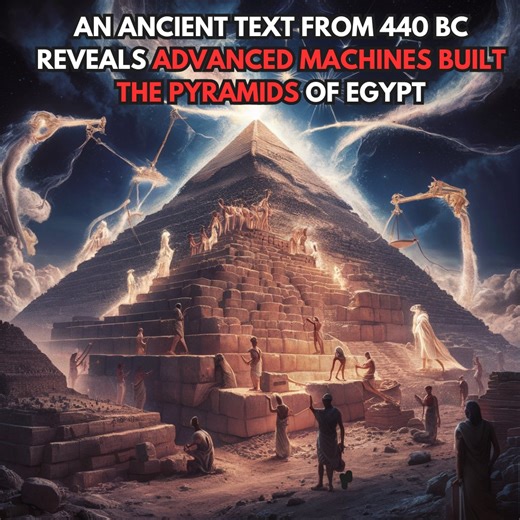 An Ancient Text From 440 BC Reveals Advanced Machines Built The Pyramids Of Egypt | Space Stories