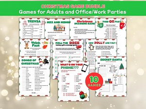 Adult Christmas Games | Family Christmas Games | Office Party Games | Fun Christmas Games | Christmas Trivia | Printable Christmas Games - Etsy Canada