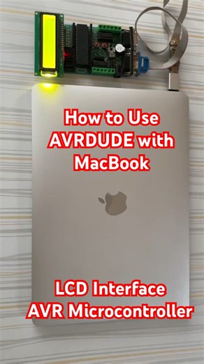 How you Flash AVR Atmega16 Microcontroller with MACBOOK | LCD interface #microcontroller #atmega