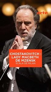 9.8K views · 44 reactions | Connaissez-vous l’histoire de Lady Macbeth de Mzensk ? Femme au destin tragique, révoltée et luttant contre l’oppression masculine. Pour l’ouverture de la saison de la Scala de Milan : (re)découvrez ce chef-d’œuvre lyrique signé Chostakovitch, dirigé par Riccardo Chailly et mis en scène par Vasily Barkhatov.  Disponible ici : arte.tv/fr/videos/129280-001-A  | ARTE Concert | Facebook