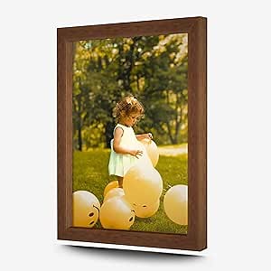 M Modern Memory Design 28x46 Brown Picture Frame Wood Acrylic Plexiglass | Wall Mount | Walnut Brown 28x46 for Photos, Art & Posters