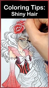 Color Beautiful, Shiny Hair Like THIS #meiyu #coloringtips #howtocolor #artreels #coloringbook #coloringreels #coloring #colouringtips #howtocolour #artshorts #colouringbook #colouringreels #colouring #coloringshorts #colouringshorts | Mei Yu