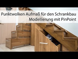 3D Modell aus Punktwolke für Schrankbau - Scanner2GO