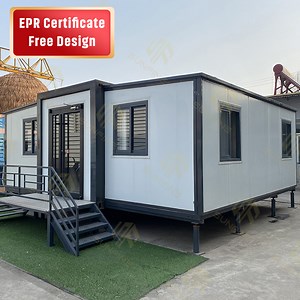 [Hot Item] 2 Bedroom Modular Steel Structure with Toilet Prefab Mobile Shipping Expandable Container House for Prefabricated