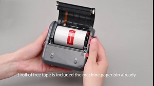 Label Maker B3S Portable Barcode Label Printer, 3 Inch Bluetooth Label Maker for Barcode, Address, Clothing, Office, Business, Thermal Sticker Maker Machine with Tape, Compatible with iOS Android