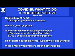 WEB EXTRA: CDC Recommendations To Isolate If You Have COVID 19