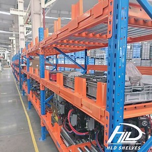 [Hot Item] Pallet Flow Rail Gravity Racking Pallet Flow Racks Storage Rack Gravity Live Rack for Industrial Warehouse