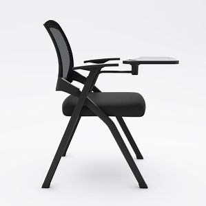 [Hot Item] Folding Training Office Chair Table Integrated with Armrest Ergonomic Chair Writing Board Computer Chair