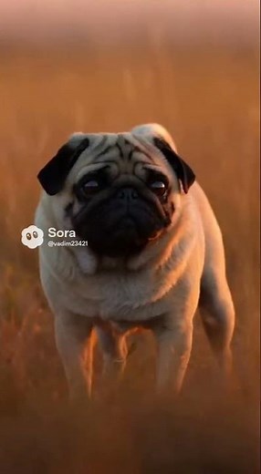 PUG vs LION 😂 #funny #foryou #pug #veryfunnyvideo #lion #pugs #safari #youtubeshorts #brainrot