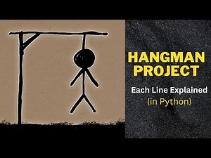 Complete HANGMAN Game in Python (Explained in detail) | Python Project