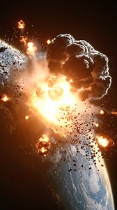 A massive planet recently collided and partially fused with Earth, generating an unimaginable amount of heat. The intense energy caused the planet to explode, sending molten fragments and shockwaves across the surrounding space. Scientists warn that such cosmic collisions release forces beyond anything imaginable, reshaping planets and altering solar systems forever. This is an AI-generated fictional post. Not real. #Earthimpacts #fblifestyle #mystery #planet #solarsystem #cosmiccollision #astro