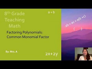 Factoring /Common Monomial Factor