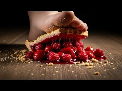 One Foot Step on Pizza – Macro Food Squish ASMR | foot crushing food, food crush ASMR