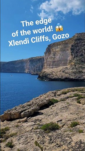 The edge of the world! 😱 Xlendi Cliffs, Gozo