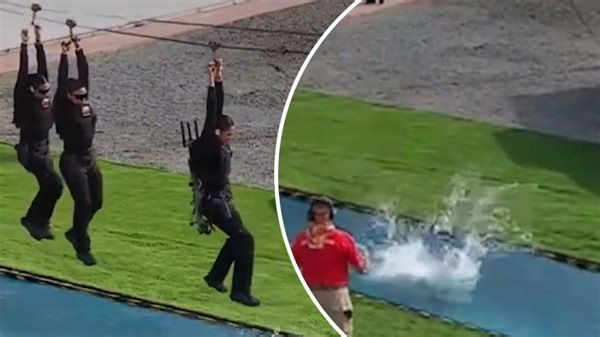 Zipline event stumps SWAT team: ‘It’s all going horribly wrong’