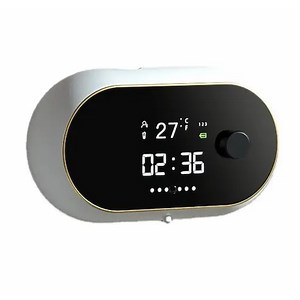 Dozator sapun lichid spuma cu senzor de miscare, rezervor de 500ml, dezinfectant, senzor de miscare si temperatura, display cu afisaj digital ceas, acumulator puternic 2000mAh, montaj simplu - eMAG.ro