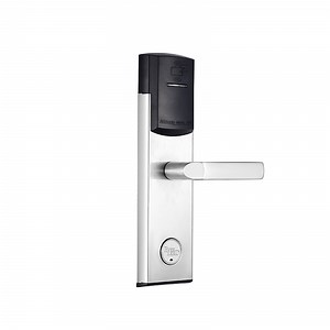 [Hot Item] Us Standard Mortise Intelligent Key Card Hotel Door Handle Lock with Management Software System
