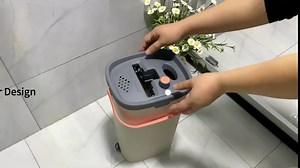 Mop and Bucket with Wringer Set, Flat Floor Mop and Bucket, Separates Dirty and Clean Water,with 5 Reusable Microfiber Pads, Wet and Dry Use, Floor Cleaning System