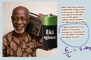 2.6K views · 79 reactions | Oṣuba (credit): Math in Yorùbá with Lukgaf | Science in Yoruba | Facebook