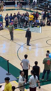 NYO continues today until 5pm at Alaska Airlines Center, UAA; this is the Scissor Broad Jump, coming up later is Eskimo Stick Pull, One-hand Reach, and Two-foot High Kick! Come by and see these athletes in action, and stop at the KNBA 90.3 FM booth | KNBA 90.3 FM | Facebook